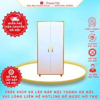 FREE SHIP -  Tủ quần áo trẻ em đa năng kích thước 130x60x30cm 2 cánh thiết kế sang trọng hiện đại