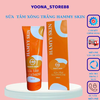 Sữa tắm xông  trắng Glutathione hamy skin giúp làm sạch trắng bật tone nhanh  chóng giúp da  trắng  sáng mịn mịn màng