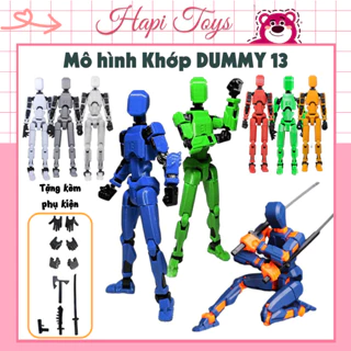 Mô hình DUMMY 13 robot figure kit Hapi Toys - Đồ chơi robot khớp cử động linh hoạt kèm phụ kiện 4 vũ khí và 6 bàn tay