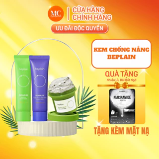 Kem chống nắng BEPLAIN Sunmuse lai Vật Lý & Hoá Học Nâng Tone & Hiệu chỉnh da SPF 50+ PA++++ 50mL