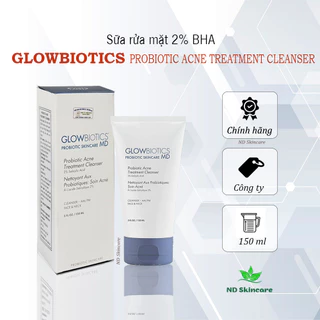 Sữa rửa mặt Glowbiotics Probiotic Acne Treatment Cleanser 150 ml