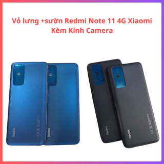 Vỏ lưng+sườn redmi note 11 4g  xiaomi kèm kính camera