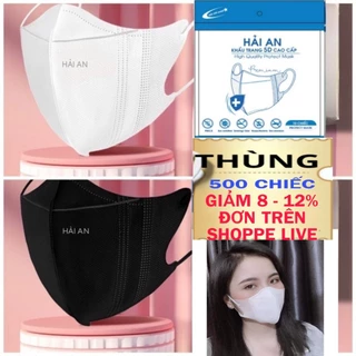 Thùng 500 chiếc Khẩu Trang 5D  HẢI AN MASK, CAREION Chống Tia UV , Kháng Khuẩn Đủ Màu Sắc