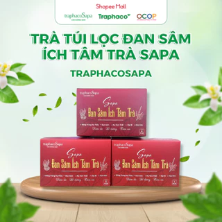 Trà Túi Lọc Đan Sâm Ích Tâm Trà Sapa TRAPHACOSAPA Dưỡng Tâm Dưỡng Huyết Tốt Cho Tim Mạch Hộp 18 Túi Lọc