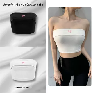 Áo Ống Croptop Quây Ngang Không Mút Ngực Ôm Bođy Basic -Sgenz.studio