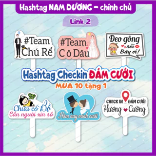 [HOẢ TỐC 2H] Hashtag Đám Cưới MS 51-100