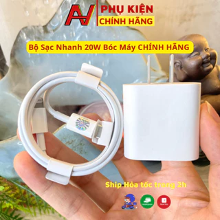 Bộ củ cap dây sạc nhanh 20PD zin bóc máy nhà NAVAHA dùng cho ip6 tới 14promax bảo hành 12 tháng