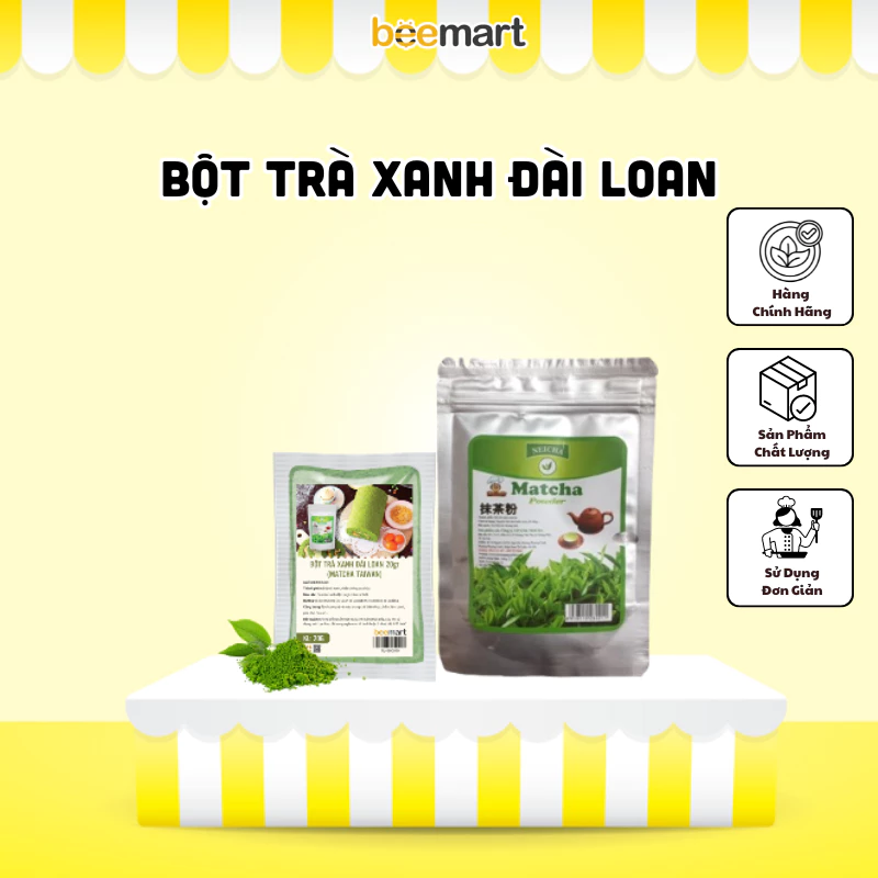 Bột Trà Xanh (Matcha) Đài Loan gói 20g