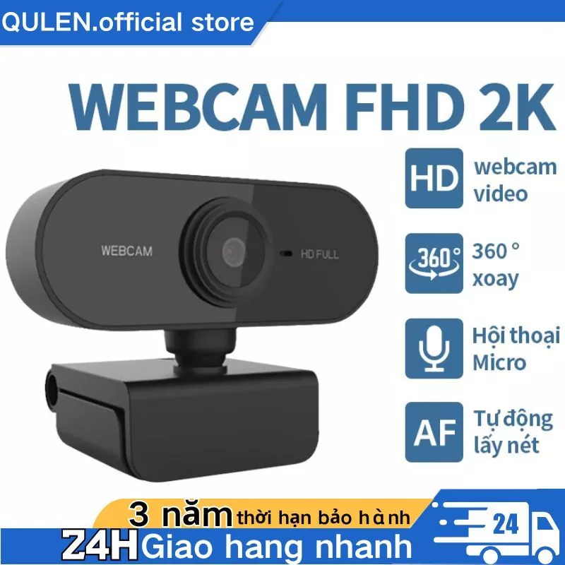 Webcam 4K 2K Livestream có Mic cho PC, Laptop, Trợ sáng cực tốt, webcam pc, cam máy tính pc, webcam usb.