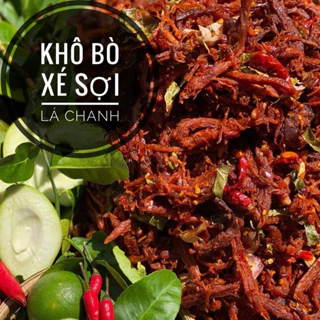 500g KHÔ BÒ XÉ SỢI LÁ CHANH 🍋