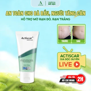 Kem Mờ Rạn Da Actiscar Stretch 50ml, Chống Rạn, Hỗ Trợ Mờ Rạn Đỏ, Trắng Cho Bà Bầu, Rạn Thâm Do Tăng Cân