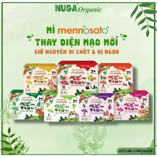 Mì rau củ hỗn hợp hữu cơ cho bé (Organic Baby Noodles) - Mennosato