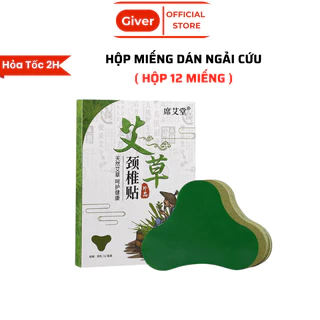 Hộp 12 Miếng Dán Ngải Cứu Vai Gáy Giảm Đau Cổ Vai Gáy, Thải Độc