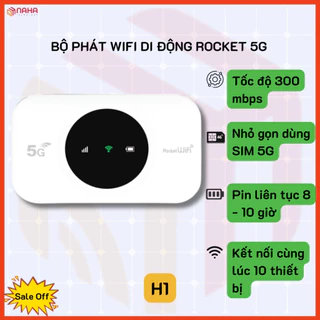 Bộ Phát Wifi Sim 4G Pocket Di Động Cầm Tay Tiện Lợi Pin 3600mAh Kết Nối Wifi Tốc Độ 300mbps