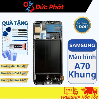 Màn Hình Samsung A70 OLED Khung Zin New (Tặng kèm bộ sửa và keo)