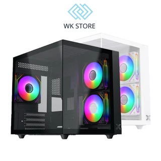 Vỏ case máy tính Xigmatek AQUA M Lite 3GF| M-ATX | Sẵn 03 FAN XIGMATEK G20F