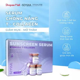 Serum Chống Nắng Tế Bào Gốc T-Collagen 21 giờ SEYOUL SPF 50+ PA++++ nâng tone da, giúp da mịn màng