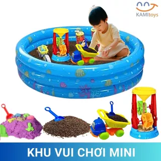 Đồ chơi xúc cát hạt muồng khu vui chơi trong nhà (Chọn: Bể bơm hơi - Cát - Muồng - Đồ chơi xúc...)