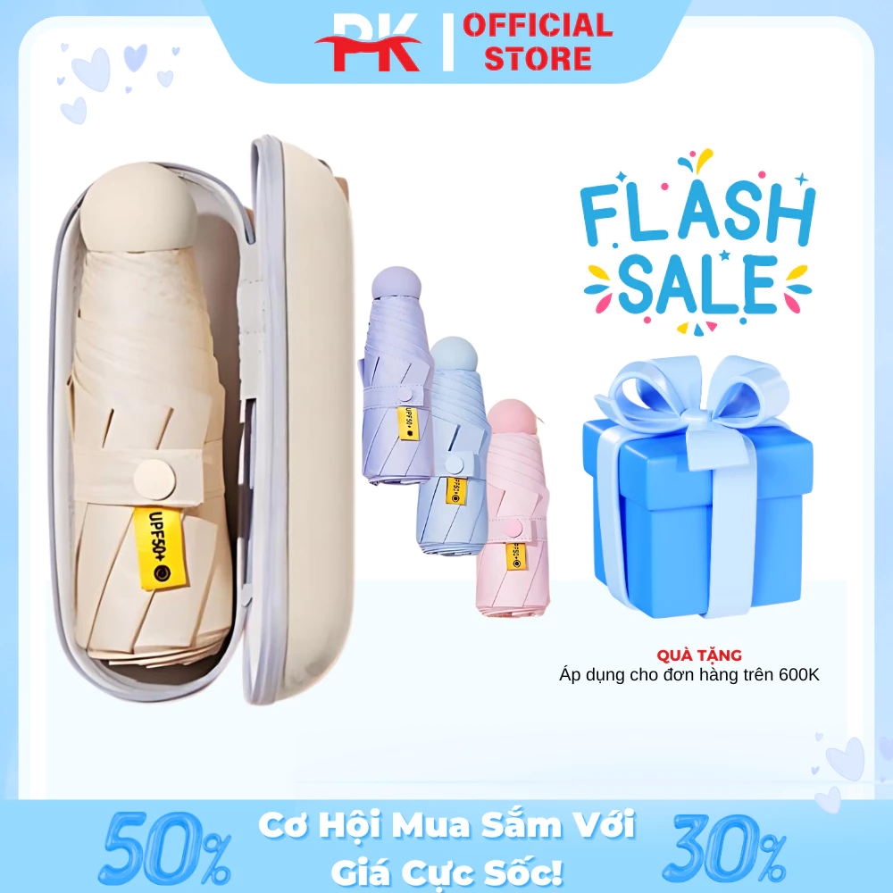 Ô Dù Mini Bỏ Túi Che Nắng Mưa Khi Đi Du Lịch Nhỏ Gọn Tiện Lợi