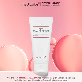 Sửa rửa mặt cho da mụn Medicube Red Foam Cleanser 120ml