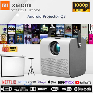 Máy chiếu XIAOMI Q3 Pro Android Projector WIFI LED LCD 4K HD 1080p 8000 Lumens BẢO HÀNH 5 NĂM