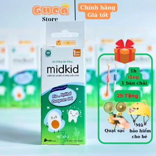 Xịt chống sâu răng cho bé midkid giảm hôi miệng, ố vàng răng, sâu sún răng, an toàn cho bé, hương nho 30ml