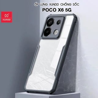 [Hỏa Tốc HCM] Ốp lưng XUNDD POCO X6 5G - Chống shock, Mặt lưng trong, Viền TPU