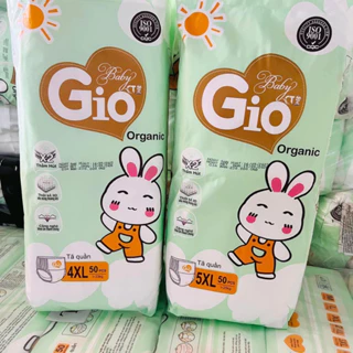 GIÁ CỰC RẺ Bỉm quần Baby Gio Organic  50 miếng