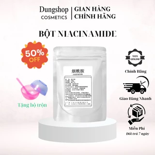 Bột tinh chất Niacinamide Vitamin B3 dưỡng trắng và làm sáng da túi 50/100/200gr