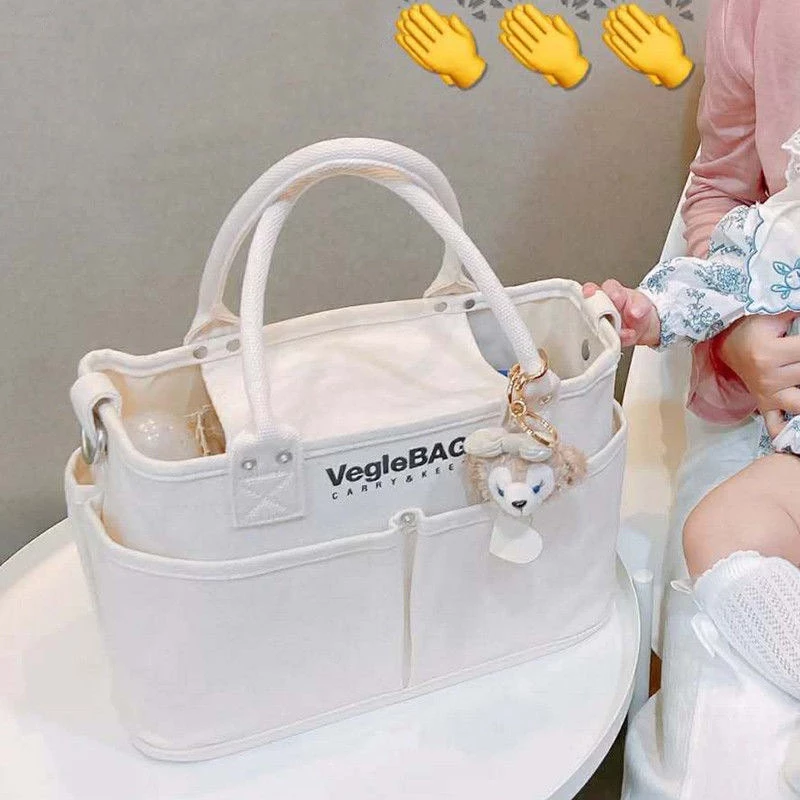 Túi Xách Balo Bỉm Sữa Cho Mẹ Và Bé Vegiebag size đại Đa Năng phong cách Cao Cấp Cho-MY-MMB-2