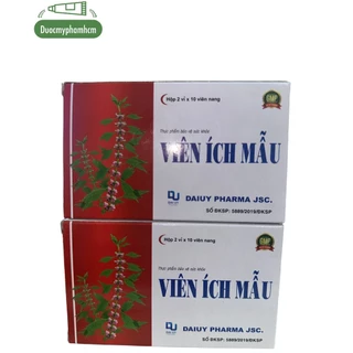 CAO ÍCH MẪU VIÊN Đại Uy điều kinh, bổ huyết, giảm đau bụng, lưu thông tuần hoàn (hộp 20 viên