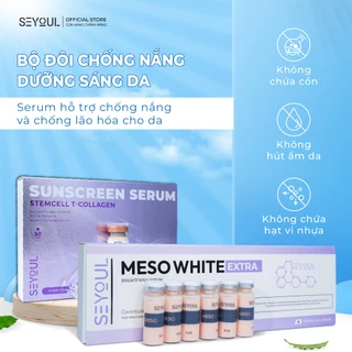 Bộ Đôi Chống Nắng Dưỡng Sáng Da SEYOUL - Tinh chất dưỡng trắng Meso White & Serum Chống Nắng 21 Giờ