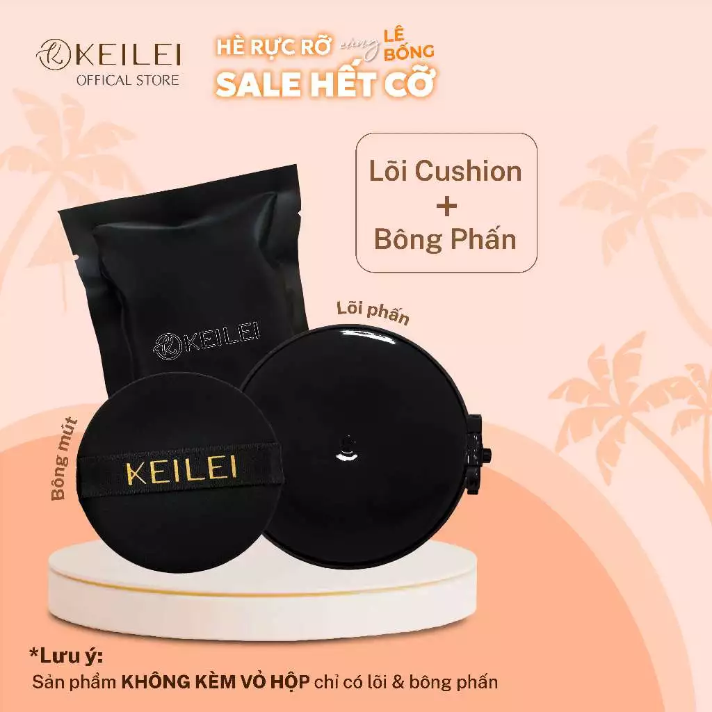 Lõi Cushion Đa Năng 3in1 KEILEI - 3In1 Radiance Cushion KEILEI - CHỈ CÓ LÕI, KHÔNG BAO GỒM HỘP GƯƠNG