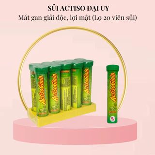 Sủi Actiso Đại Uy - Mát gan giải độc, lợi mật (Lọ 20 viên sủi)