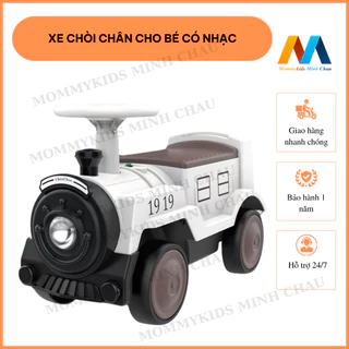 Xe chòi chân mẫu tàu hỏa có nhạc và đèn cho bé từ 8 tháng trở lên