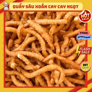 500 Quẩy Sâu Cay, Quẩy Vừng Cay, Snack Bánh Thơm Ngon Giòn Tan