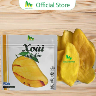 Xoài sấy dẻo không đường HANA NGUYÊN, vị chua ngọt tự nhiên, hàng chất lượng xuất khẩu