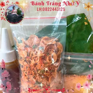 Combo 250g Bánh Tráng Rìa Phơi Sương Mềm Dẻo+ Muối Béo + Hành Phi Tép + Muối Tôm