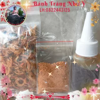 Combo 250g Bánh Tráng Tròn Nguyên Cái Phơi Sương Mềm Dẻo+ Muối Béo + Hành Phi Tép + Muối Tôm