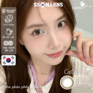 Lens cận màu Cutie Choco Gdia13.8mm Dòng kính áp tròng cận 0~6 độ [1 NĂM/KÈM KHAY ] SSon Lens