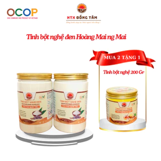 [Sản phẩm OCOP] Tinh Bột / Viên Nghệ Đen Mật Ong Hoàng Mai Nguyên Chất 500gr - Hỗ Trợ Giảm Đau Dạ Dày, Làm Đẹp Da