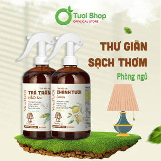 Chai Xịt Thơm Phòng Ngủ Khử Mùi Ẩm Mốc VINA TƯƠI 100ml/500ml Tinh Dầu Xịt Phòng Lavender Lưu Hương Lâu Sả Chanh Thơm Gối