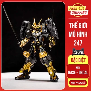 (Bản đặc biệt) Combo Mô hình lắp ráp HG Astray Sengoku Gold - Kèm đế + Decal nước