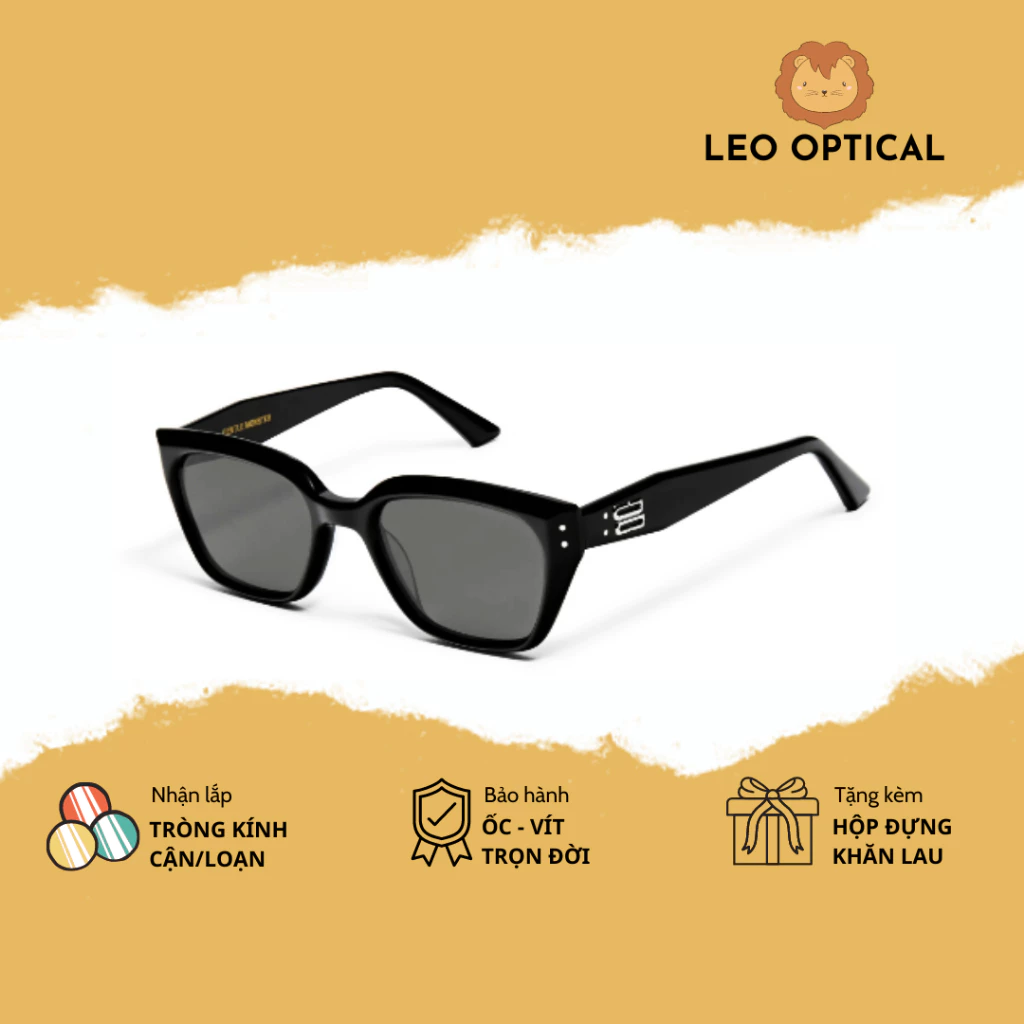 Kính mát chuẩn cao cấp kính râm thời trang đầy đủ hộp khăn thẻ LEO OPTICAL NADA