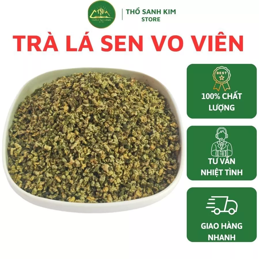 [TÚI 500G - THƯỢNG HẠNG] TRÀ LÁ SEN NON VO VIÊN, giúp an thần, hỗ trợ giấc ngủ ngon và sâu, cải thiện tim mạch.