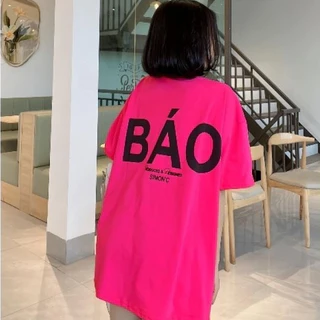 Áo thun Báo cotton 4 chiều logo Báo phông 7 màu basic nam nữ form rộng unisex 2024