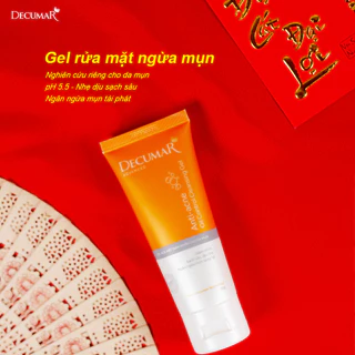 Sữa rửa mặt dạng Gel Decumar Advanced 100g phiên bản cải tiến kiểm soát nhờn mụn