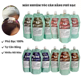 Màu nhuộm cân bằng tóc nhiều phân khúc phủ bạc trực tiếp 100% các mã màu thời trang B4 450ml chính hãng