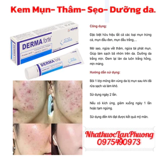 Kem Giảm Mụn-Thâm-Sẹo. Derma Fort. Típ 15gram.