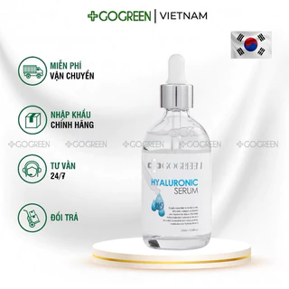 Serum cấp ẩm, cấp nước phục hồi da, giúp căng bóng GoGreen HA+ Hàn Quốc 100ml